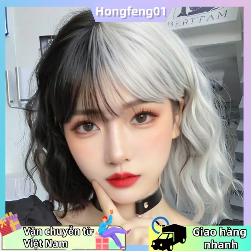 Bộ tóc giả black and white cho nhân vật Cruella De Vil Halloween