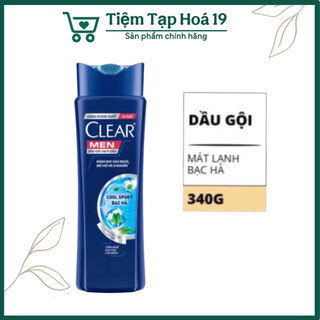 Dầu Gội Đầu Clear Men Cool Sport Bạc Hà 340G