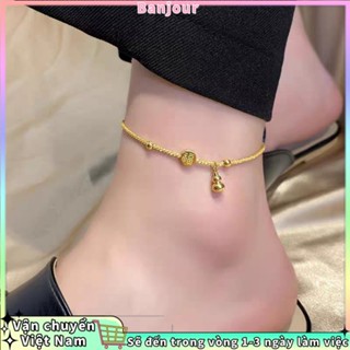 Vòng chân hình bướm làm từ thép titan, thiết kế đơn giản dành cho nữ