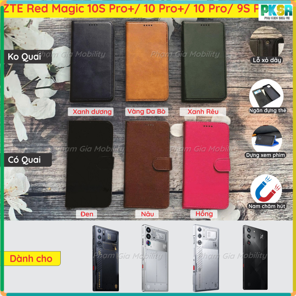 Bao da ZTE Nubia Red Magic 10S Pro+ 10S 10 S Pro Plus Air/ Redmagic 9S 9 S Pro+/ 9S Pro chất liệu da