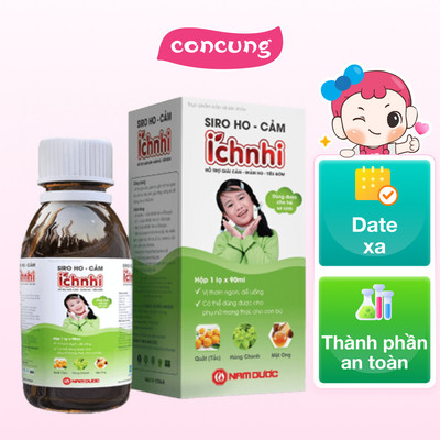 Siro ho cảm Ích Nhi 90ml cho bé từ 0 - 12 tuổi - concung
