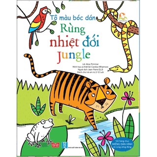 Sách - tô màu bóc dán - rừng nhiệt đới - jungle