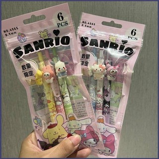 3 Cái / bộ Sanrio Cinnamoroll bút gel hoạt hình Crayon Shin-chan Click bút bi văn phòng phẩm dành cho học sinh