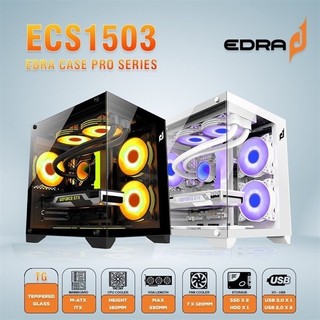 Case máy tính edra ecs1503 - white