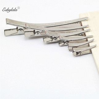 Eshylala 50 chiếc kim loại cá sấu kẹp tóc nơ răng barrette cá sấu kẹp diy kẹp eshylala