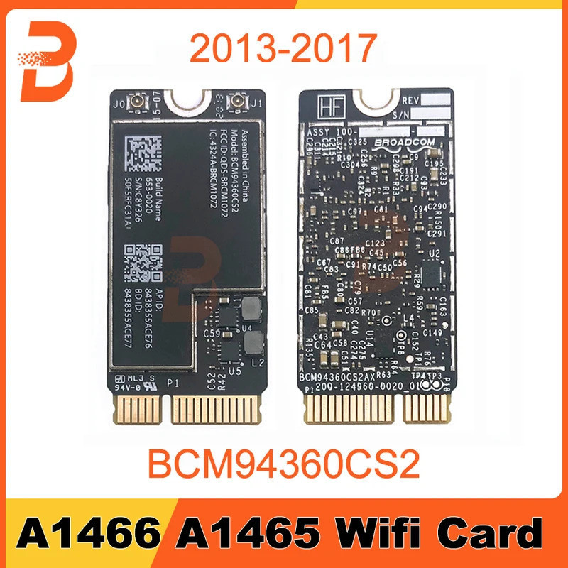 Thẻ sân bay Wifi BCM94360CS2 Bluetooth 4.0 chính hãng cho A1466 A1465 2013 2014 2015 2017 Năm