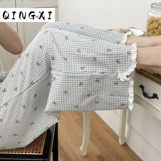 QINGXI quần ống rộng Quần Túi Hộp Thanh lịch comfortable unique New Style WFK2451ANW 31Z240803