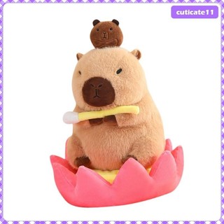 Động vật nhồi bông Capybara dễ thương, Động vật hoạt hình mềm mại, Đồ chơi Capybara cho