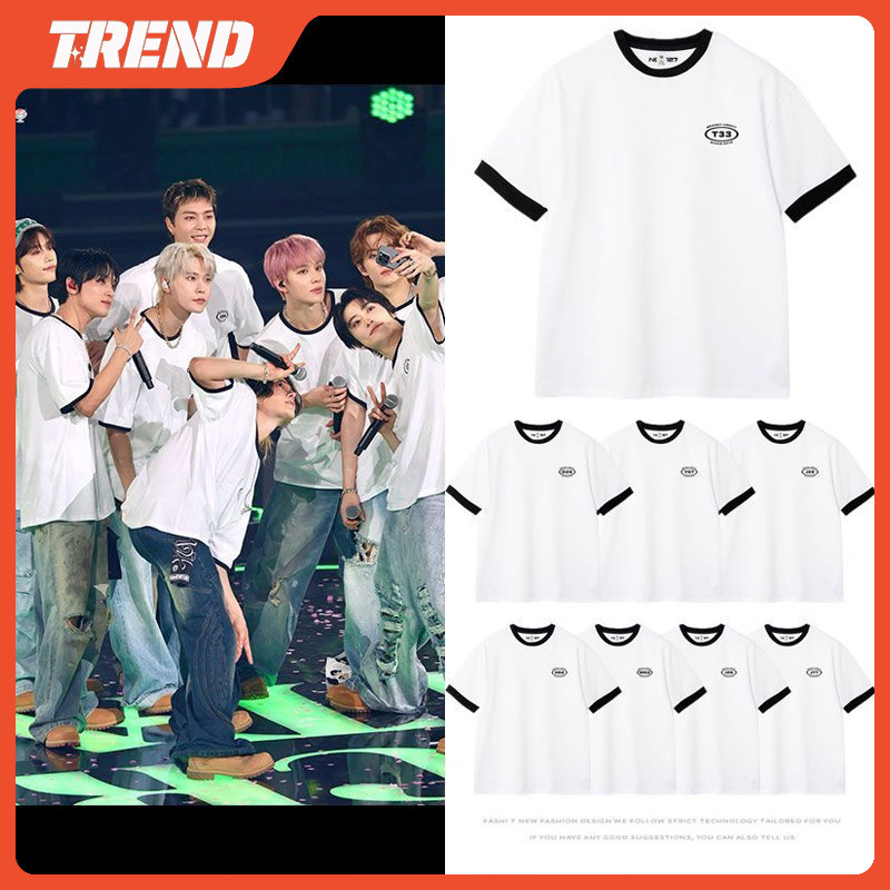 Nct127 Áo thun Cotton kỷ niệm 8 năm cỡ lớn TAEIL JOHNNY YUTA DOYOUNG JAEHYUN JUNGWOO MARK HAECHAN Áo