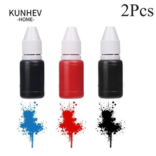 KUNHEV 2 Chiếc 10ml Flash Nạp Mực Dầu Nóng Hữu Ích Văn Phòng Đồ Dùng Học Tập Thủ Công DIY Máy Dập
