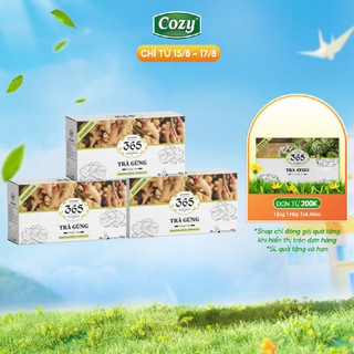 Combo 3 trà thảo mộc 365 cozy túi lọc vị ngọt tự nhiên, tốt cho sức khỏe