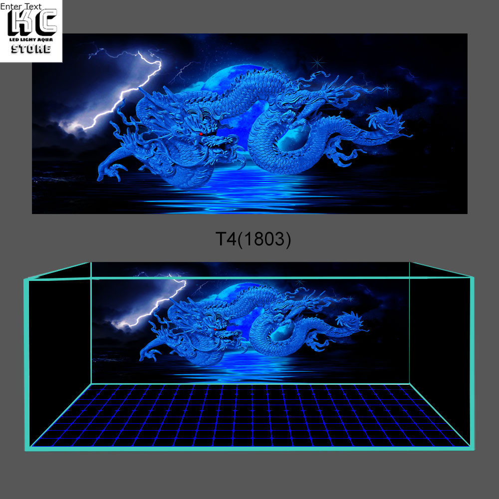 [Tặng Đồ Dán+Sticker] Tranh dán hồ cá 3D Decal mẫu rồng 3D 1803 bể cá siêu đẹp - Sắc Nét