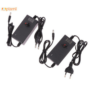 {Saiqianfa333} Bộ chuyển đổi AC / DC đa năng 3V 9V 12V 24V 1A 2A có thể điều chỉnh Màn hình Hiển thị Bộ nguồn điều chỉnh điện áp Adatpor mới