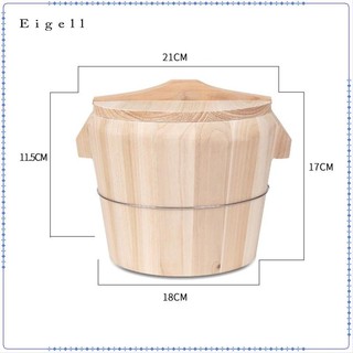 Bát cơm Sushi Xô hấp cơm có nắp Bát cơm tròn hấp bằng gỗ
