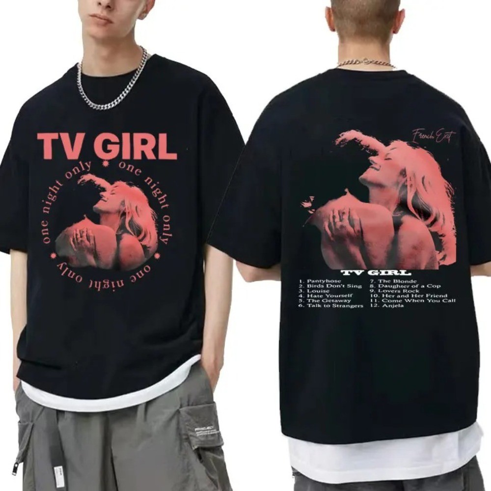 2024 bánh quế cho bạn bè Cults TV Girl One Night Only Graphic Print Tshirt Unisex xs-3xl