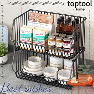 Giá để đồ TOPTOOL có bánh xe, Kệ sách di động dung tích lớn, Bán chạy Xe đẩy đa năng đa năng Đồ dùng gia đình