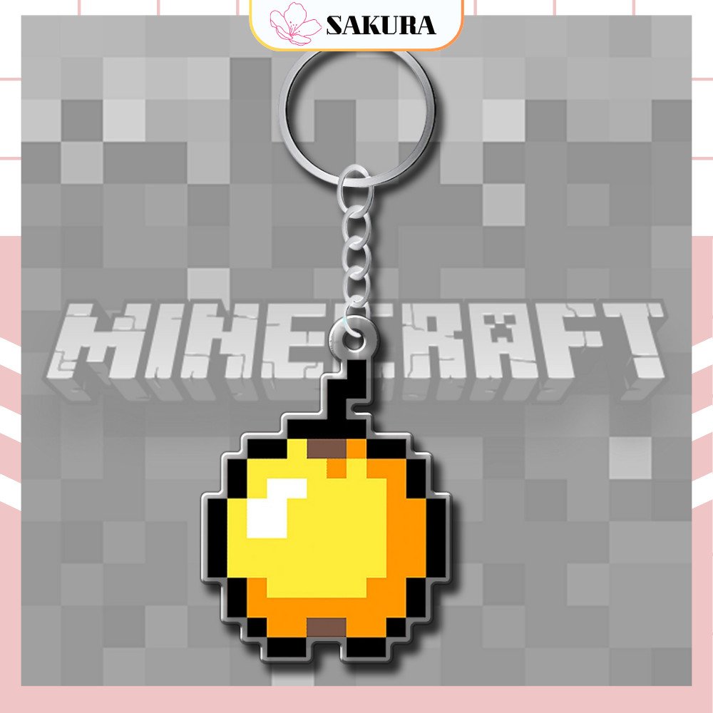 Móc khóa Minecraft Game Pixel, 01MINECRAFT19, Quà Tặng Cho Cặp Đôi Bạn Bè Gia Đình