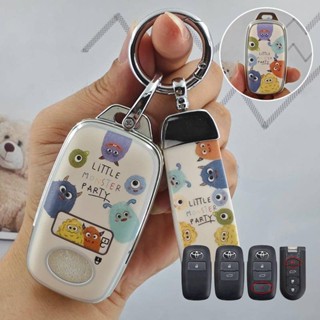 Vỏ chìa khóa ô tô Toyota Yaris ativ 2023 chéo cross 2013 raize Vios 2023 veloz Yaris wigo chéo tóc giả TPU vỏ chìa khoá ô tô bọc chìa khoá smartkey