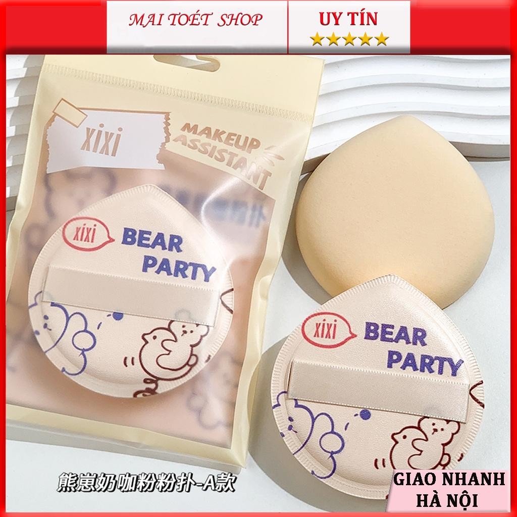 Mút Trang Điểm Xixi cub Mềm Mại Không Phai Màu Cả Ướt Và Khô Cho Lớp Nền Hoàn Hảo