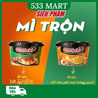 [TÔ LẺ] Mì trộn Omachi xốt tôm phô mai trứng muối / xốt spaghetti tô 95g
