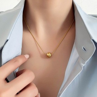 Thép không gỉ Mới Hạt Đơn Thép Titan Không Phai Màu Mặt Dây Chuyền Nữ