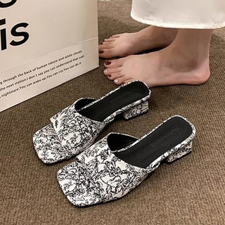 DEHUIYA Giày Cao Gót nữ Mũi Nhọn giày nữ SANDAL Bảnh bao Chống trơn trượt Phong cách đơn giản Kiểu dáng độc đáo FGL2450DPN 26Z240627