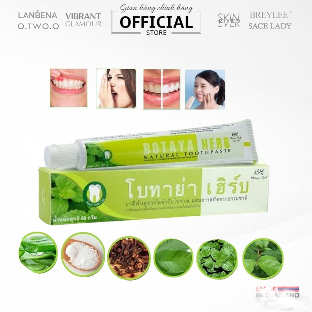 Kem đánh răņg thảo ḋược Botaya Herb Natural Toothpaste