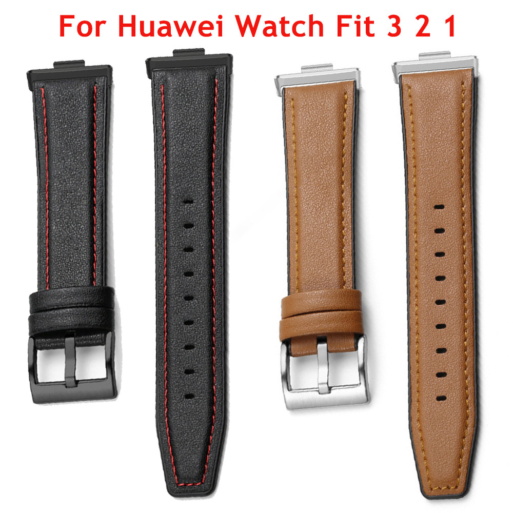 Dây Đeo Cho Huawei Watch Fit 3 Vòng Tay Da Cho Huawei Watch Fit 3 2 1 Correa Phụ Kiện Thay Thế