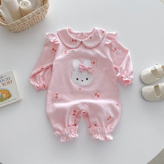 Body Tay Dài Họa Tiết Con Thỏ Màu Hồng Cho Bé Gái Sơ Sinh 1 2 Tuổi MINTSCLOSET Quảng Châu - BS6365