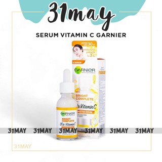 Serum Garnier Dưỡng Trắng Mờ Thâm Skin Naturals Bright Complete 30x Vitamin C Booster 30ml Chính Hãng