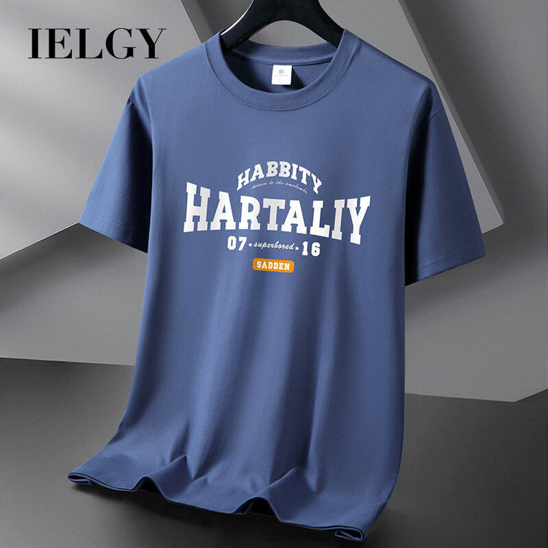 IELGY [s-6XL] CottonIELGY [s-6XL] Áo thun nam cổ tròn mùa hè Size lớn Áo cặp đôi thời trang phù hợp