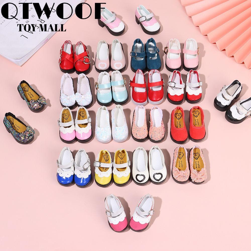 QTWOOF  Giày Boot Da PU Thời Trang Cho Búp Bê