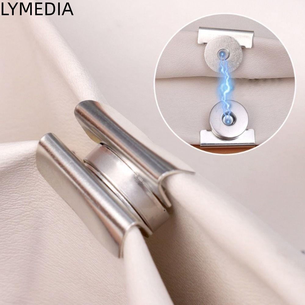 LYMEDIA 5 Cặp Nút Không May, Phụ Kiện Khóa Túi 14 / 18mm DIY, Ví Túi Xách Ví Thủ Công Tự May Khóa Ẩn Dây Chốt Nút Cho Túi Quần Áo Giày