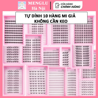  10 Hàng Lông Mi Giả Cụm Tự Dính Mi Giả Cô Gái Sẵn Keo 