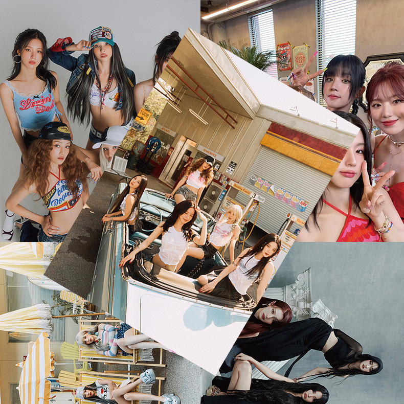 Gidle MINNIE YuQi MiYeon Soyeon Poster Dán Tường Ảnh 8 Cái / bộ