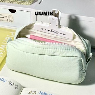  UUMIR Túi đựng bút UUMIR Bút chì cầm tay màu trơn Thiết kế dây kéo đơn giản Túi văn phòng phẩm dung tích lớn Trở lại trường học 