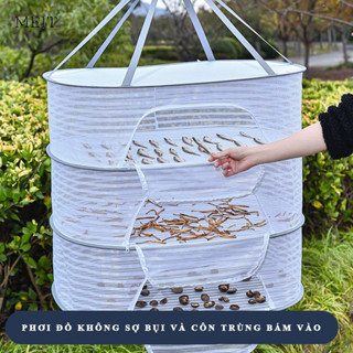 Lồng phơi thức ăn MEIT Túi treo thức ăn dạng lưới kèm móc treo chắc chắn nắp đậy chống côn trùng
