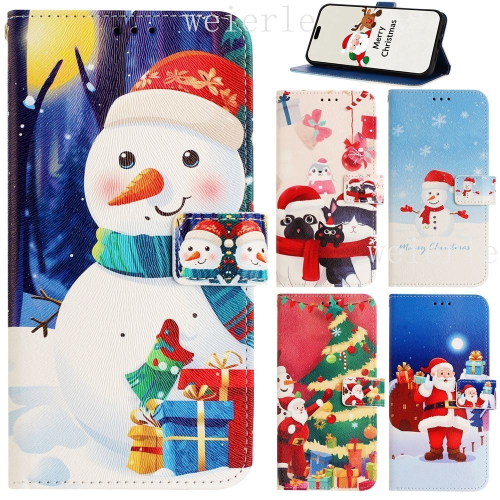 Ốp Điện Thoại Giáng Sinh Cho ZTE Blade A35 A55 Ốp Lưng ZTE Blade A35e A35 Lite A35 Core Ốp Lưng Ví D