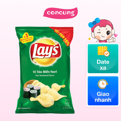 Snack Lays Khoai Tây vị Tảo biển Nori