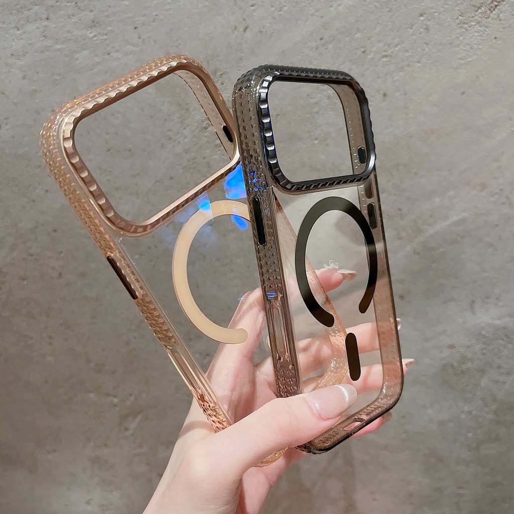 Ốp lưng điện thoại chống rơi từ tính khung kim loại i17 dành cho iPhone 17 16 15 Pro Max 17Air chất 