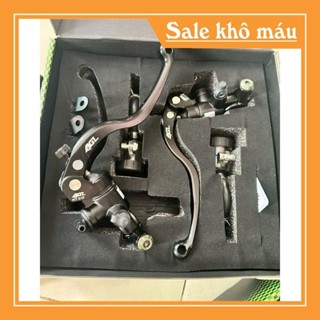  1 đôi Tay phanh bình dầu rời AGL CNC siêu nét gắn cho xe điện xe máy chính hãng hàng xịn 