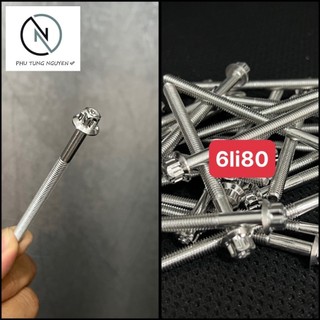 1 con ốc 6li80 trụ salaya s3 lốc máy và nhiều vị trì khác xe máy MS05