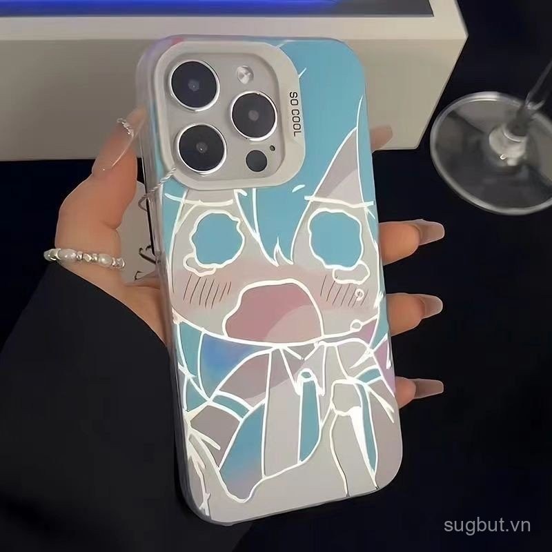 Ốp điện thoại iPhone Hatsune Miku được sơn hoạt hình sáng tạo Thích hợp cho iPhone 15 Pro Max 14 Plu