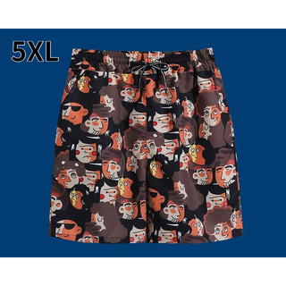 Quần Short Nam In Hình Mùa Hè Crop Mỏng Rời Hoa Thường Ngày