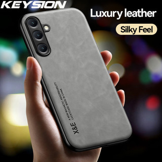 Ốp lưng bằng da PU cổ điển sang trọng cho Samsung M55 5G F55 Silicon mềm + PC Ốp lưng chống sốc cho Galaxy F55 M55 5G