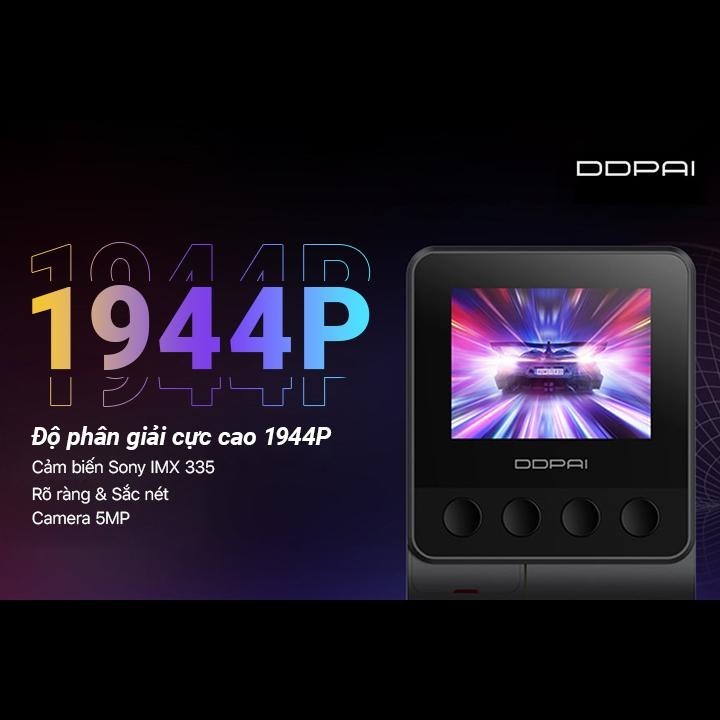 Camera Hành Trình Ô tô DDPAI Z40 Dual 1944P Ghi Hình Trước Sau Chính Hãng Bảo Hành 12 Tháng, Hỗ Trợ Thẻ Nhớ 128GB, 3