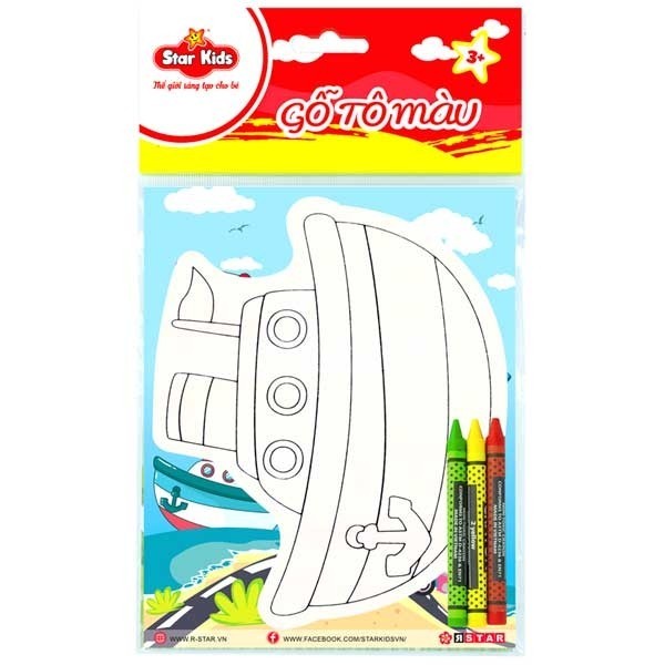 Gỗ Tô Màu Con Tàu Hải Quân Star Kids - RSTAR K-210/1