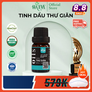 [HAEVA Official] Tinh Dầu Thư Giãn HA EVA - Tinh Dầu Xông Phòng 100% Thiên Nhiên, Giảm Căng Thẳng