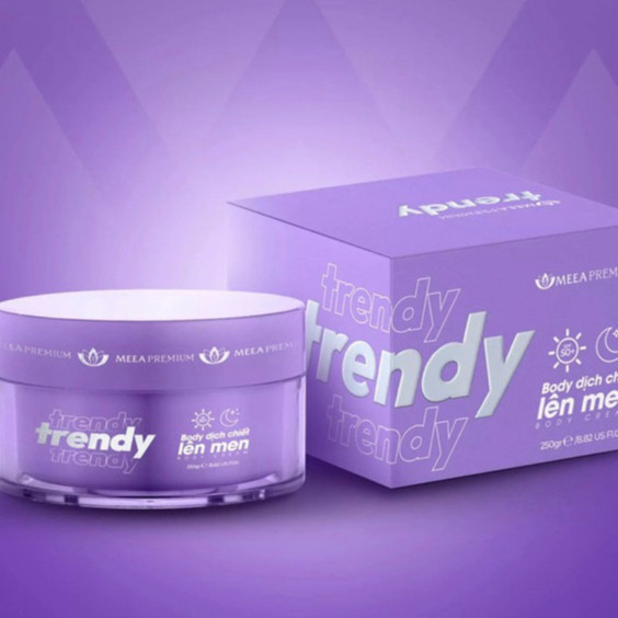 Kem body trendy tím MEEA dưỡng trắng da body, kem dưỡng ẩm body nâng tone da kích trắng mờ thâm - MÈ