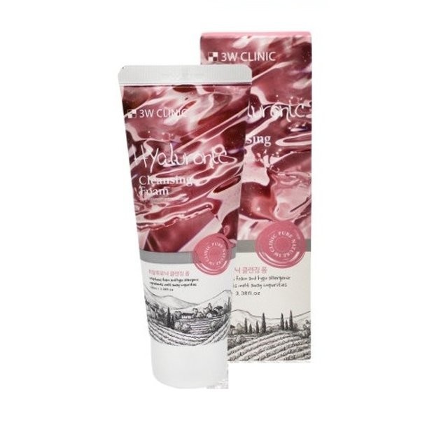 3W CLINIC Sữa rửa mặt Hyaluronic Clinic 3W 100ml x2pack
